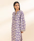 Women's Unstitched Khaddar Embroidered Purple 2 Piece Suit